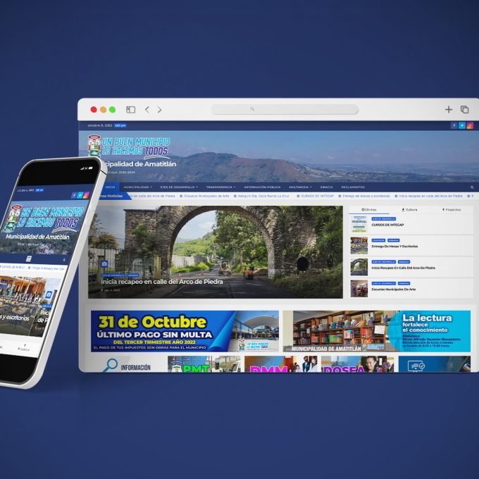 Diseño de Website Municipalidad de Amatitlán