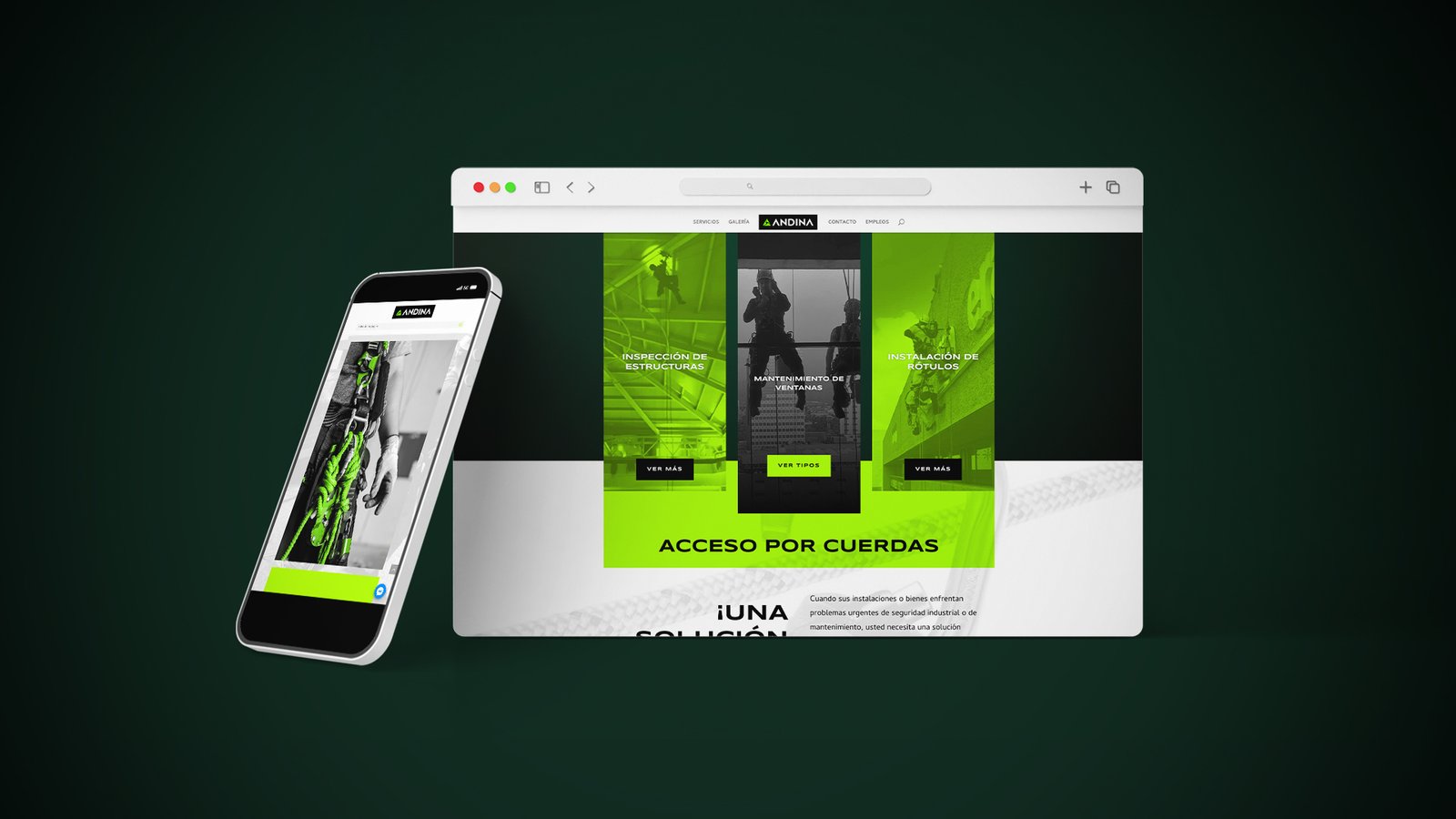 Website Andina Rope Access